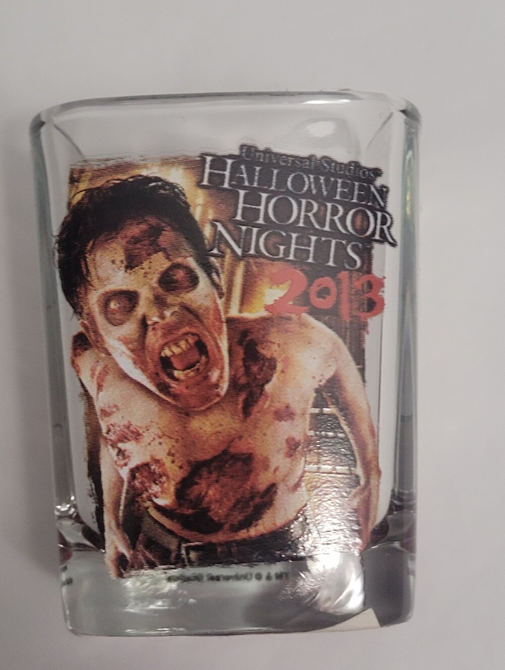 Universal Studios Halloween Horror Nights 2013  Walking Dead  Square Shot Glass